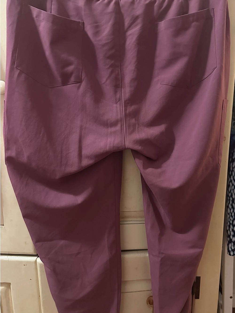 Mandala Scrubs Women's XL Mauve High Waist Jogger Pants Equa-Tek 9 Pocket - Picture 3 of 11
